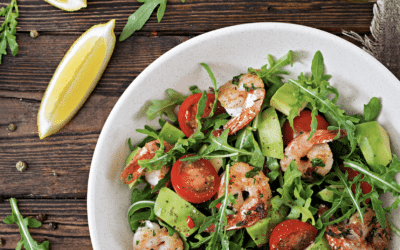 Grilled Shrimp Arugula Salad