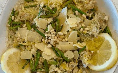 Lemon, Chicken and Asparagus Spaghetti Squash