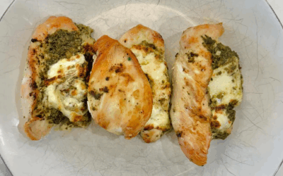 Pesto Mozzarella Stuffed Chicken